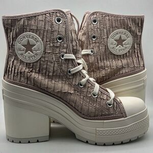 CONVERSE OrthoLite Chuck 70 De Luxe Heel Satin High Top Shoe Women Sz‎ 7.5 NWB